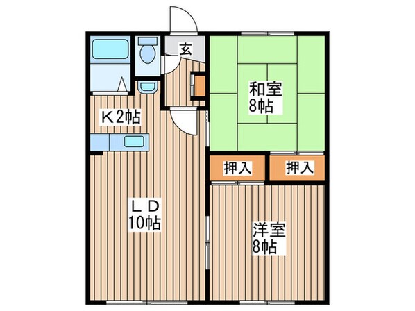 シティハウス１５の物件間取画像